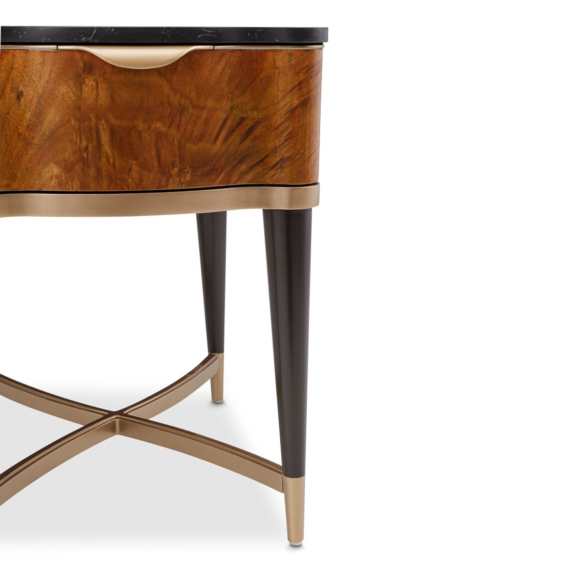 AICO Malibu Crest End Table in Crotch Mahogany - Luxury Home Furniture (MI)