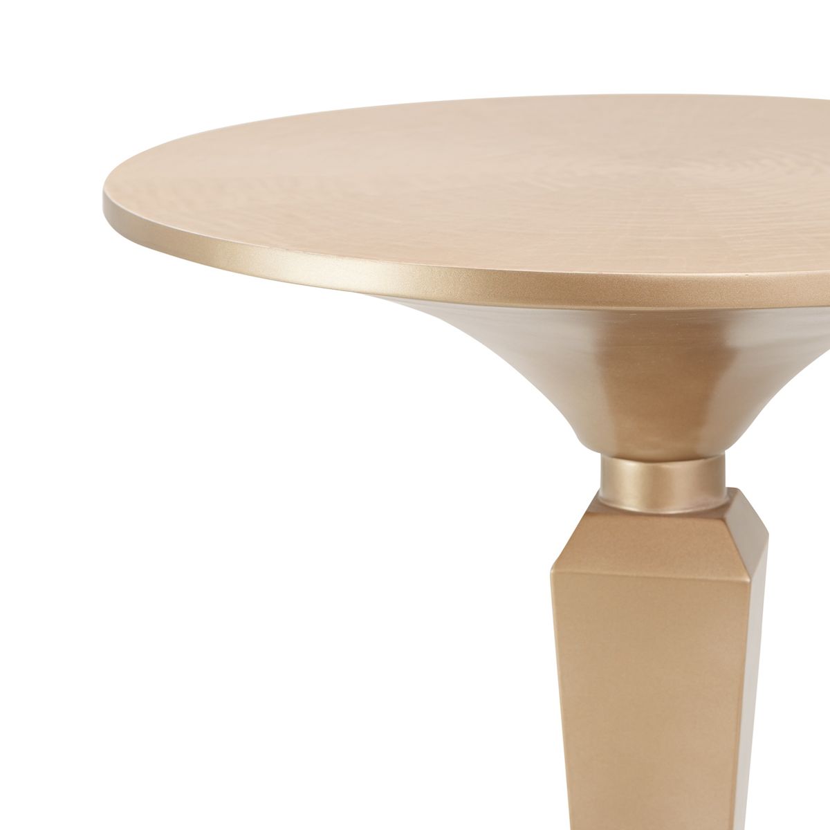 AICO Malibu Crest Round Pedestal Tea Table in Crotch Mahogany - Luxury Home Furniture (MI)