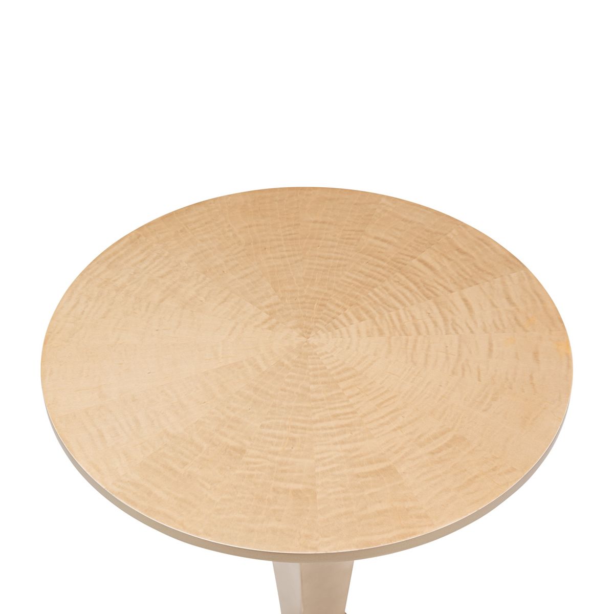 AICO Malibu Crest Round Pedestal Tea Table in Crotch Mahogany - Luxury Home Furniture (MI)