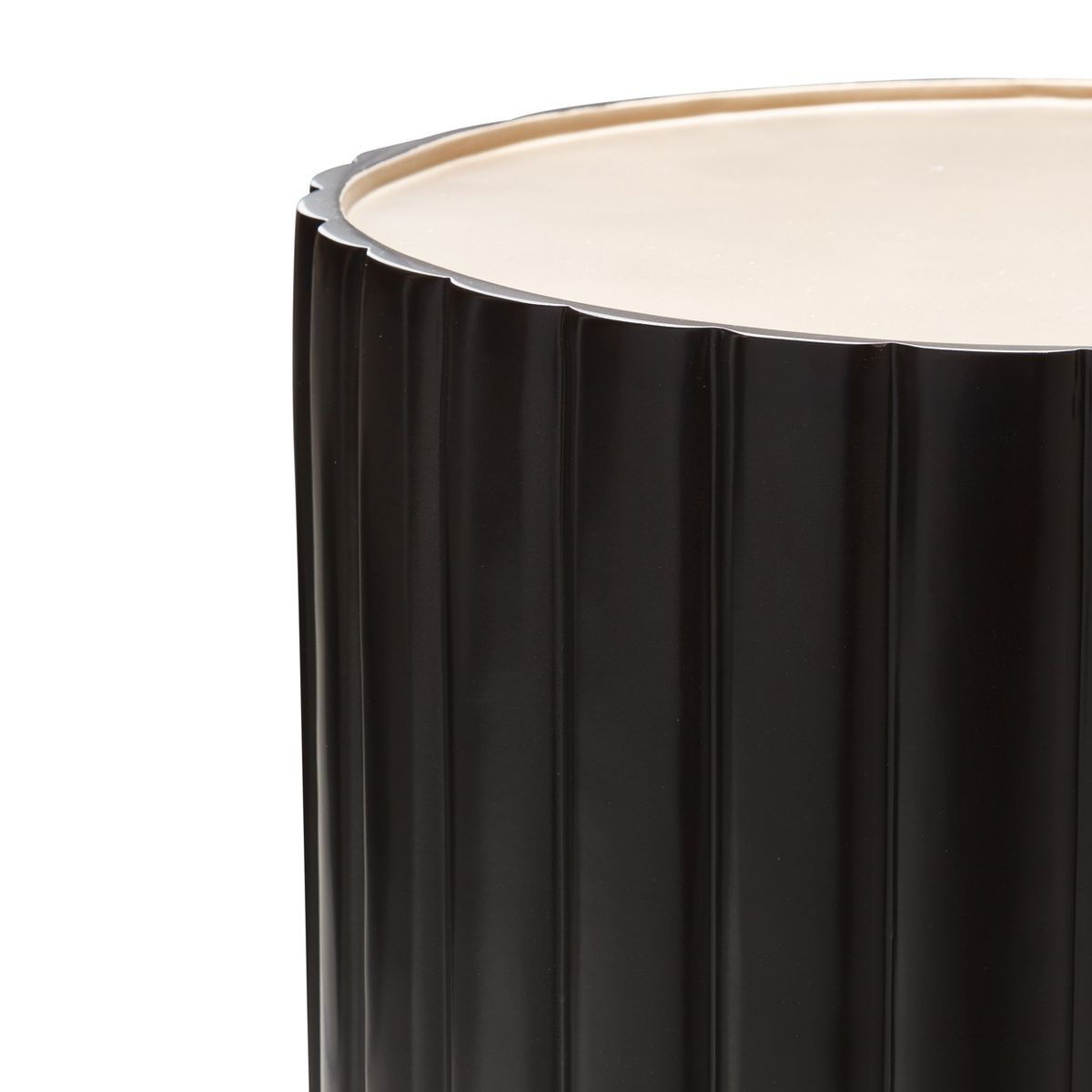 AICO Malibu Crest Round Chairside Table in Dark Espresso - Luxury Home Furniture (MI)