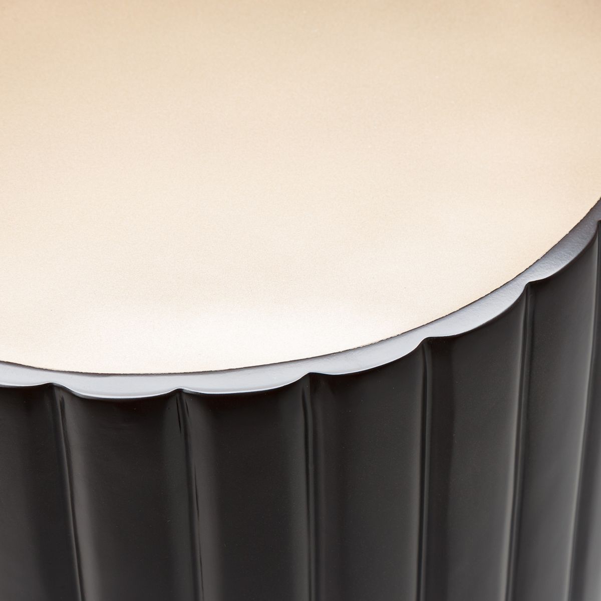 AICO Malibu Crest Round Chairside Table in Dark Espresso - Luxury Home Furniture (MI)