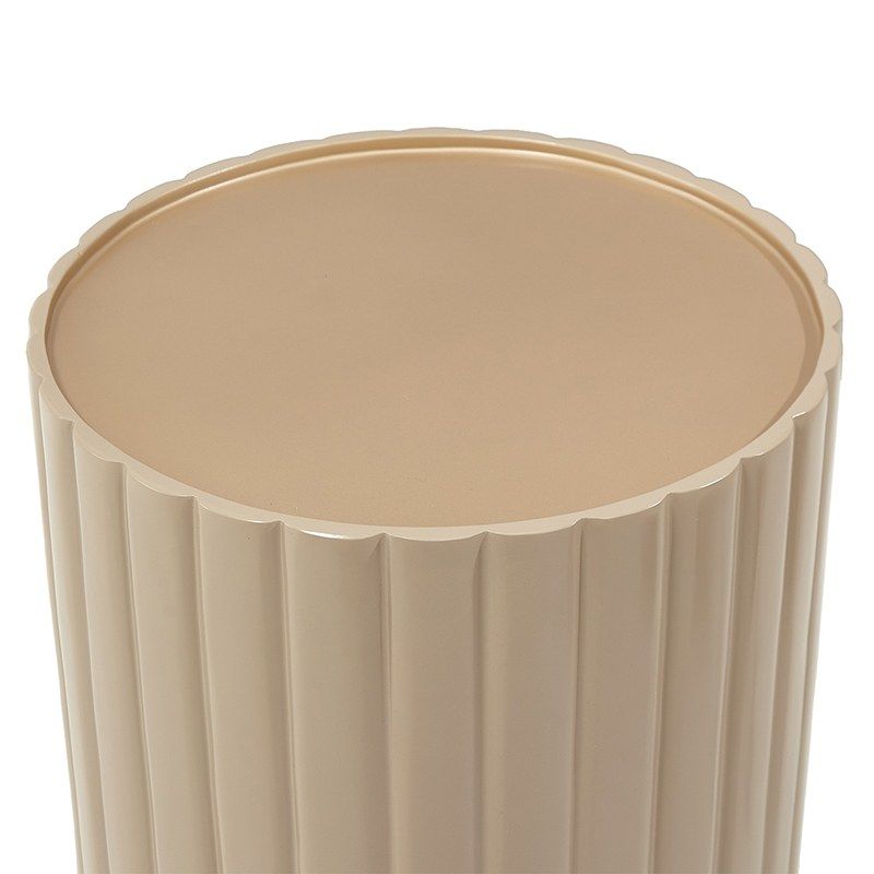 AICO Malibu Crest Round Chairside Table in Chardonnay - Luxury Home Furniture (MI)
