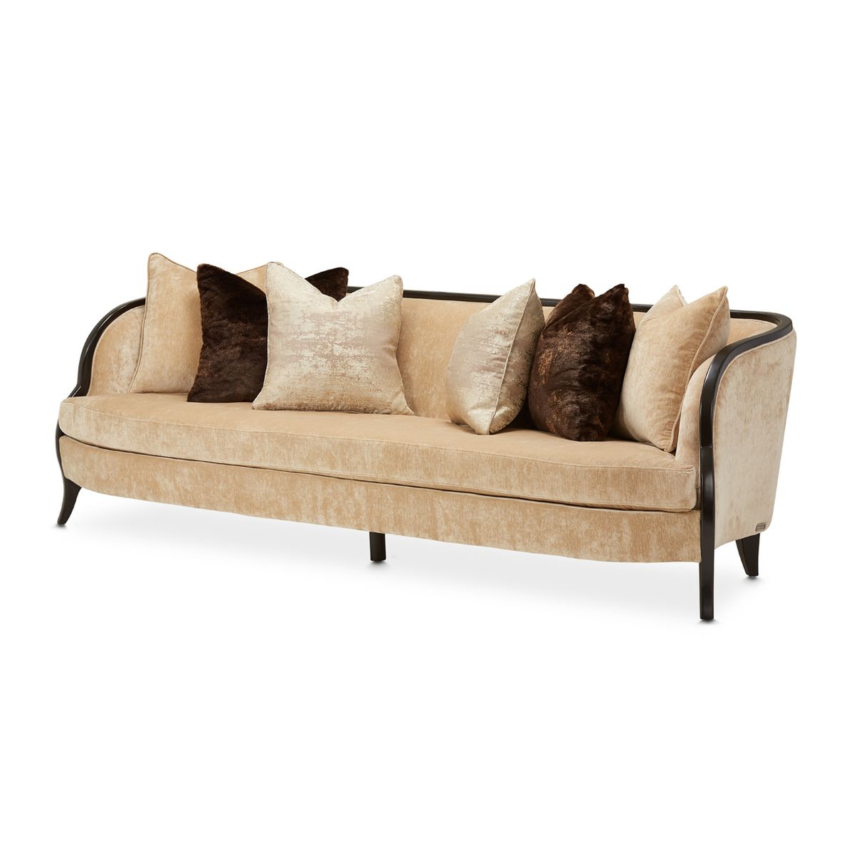 AICO Malibu Crest Sofa in Dark Espresso - Luxury Home Furniture (MI)
