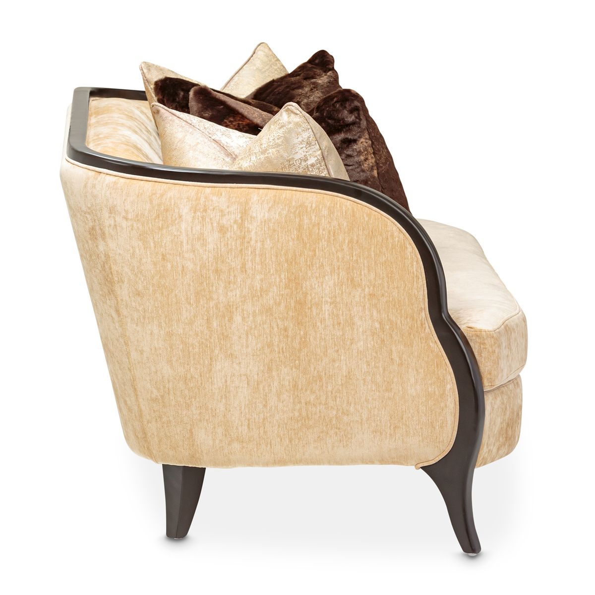 AICO Malibu Crest Loveseat in Dark Espresso - Luxury Home Furniture (MI)