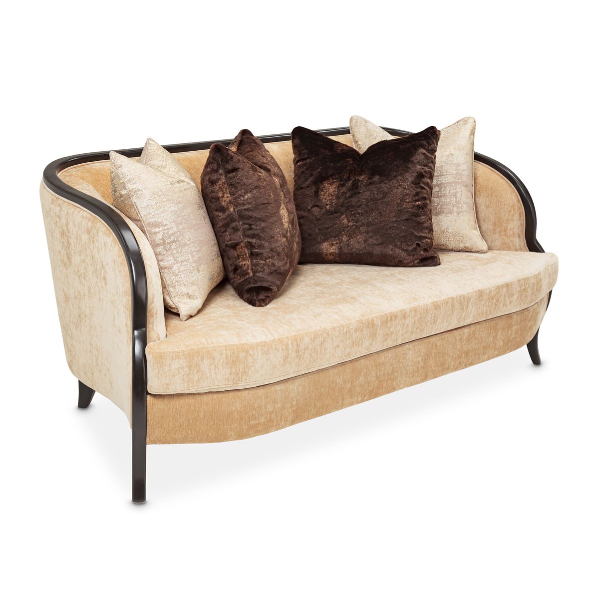 AICO Malibu Crest Loveseat in Dark Espresso - Luxury Home Furniture (MI)