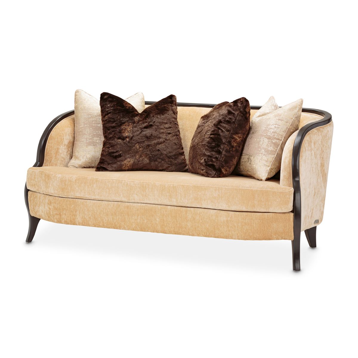 AICO Malibu Crest Loveseat in Dark Espresso - Luxury Home Furniture (MI)