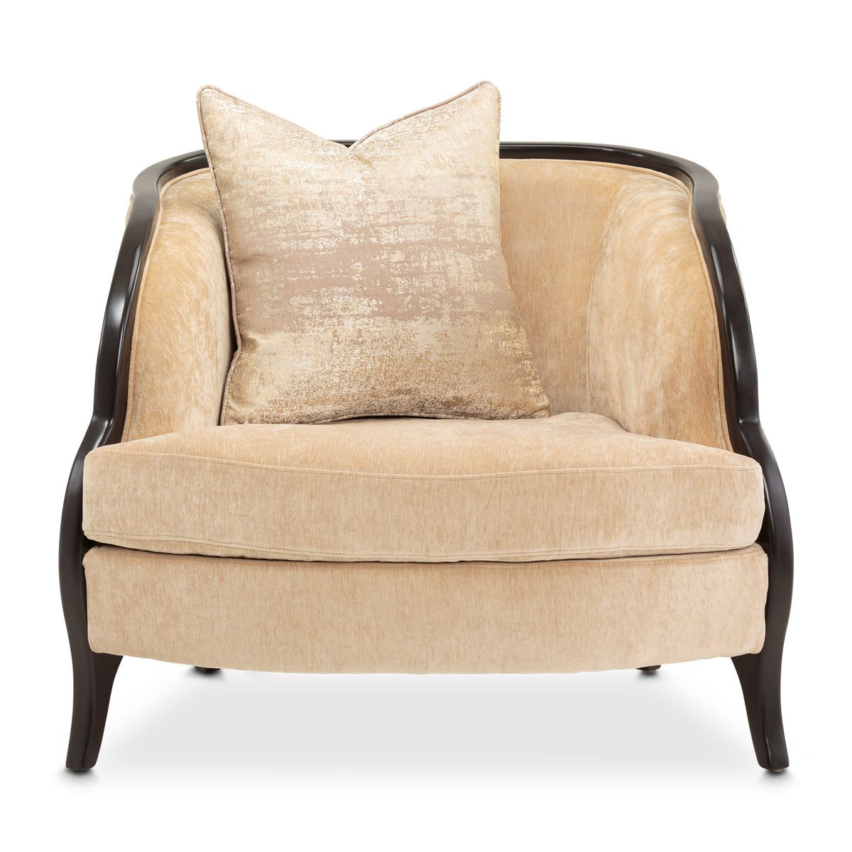 AICO Malibu Crest Living Room Chair in Dark Espresso - Luxury Home Furniture (MI)