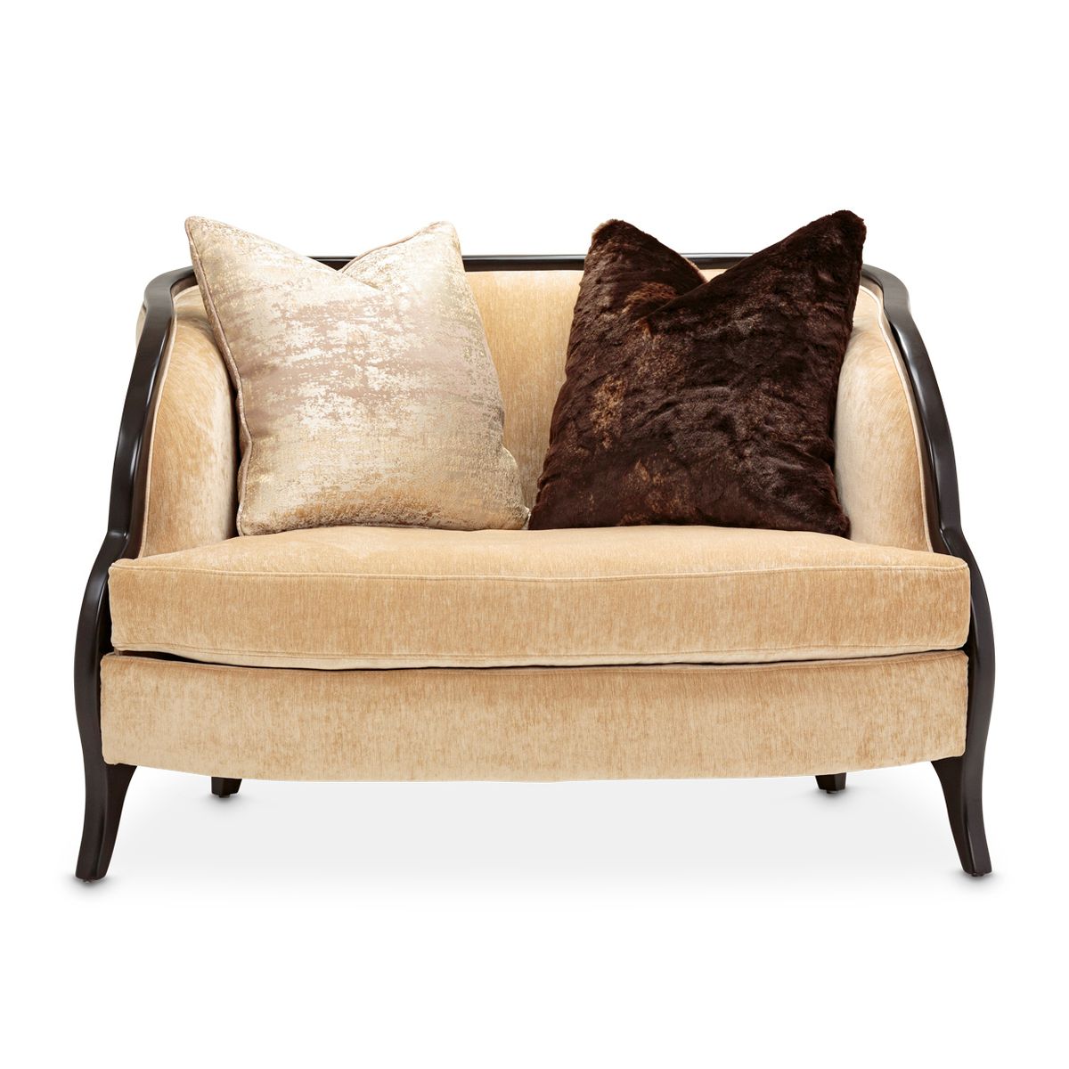 AICO Malibu Crest Chair & A Half in Dark Espresso - Luxury Home Furniture (MI)