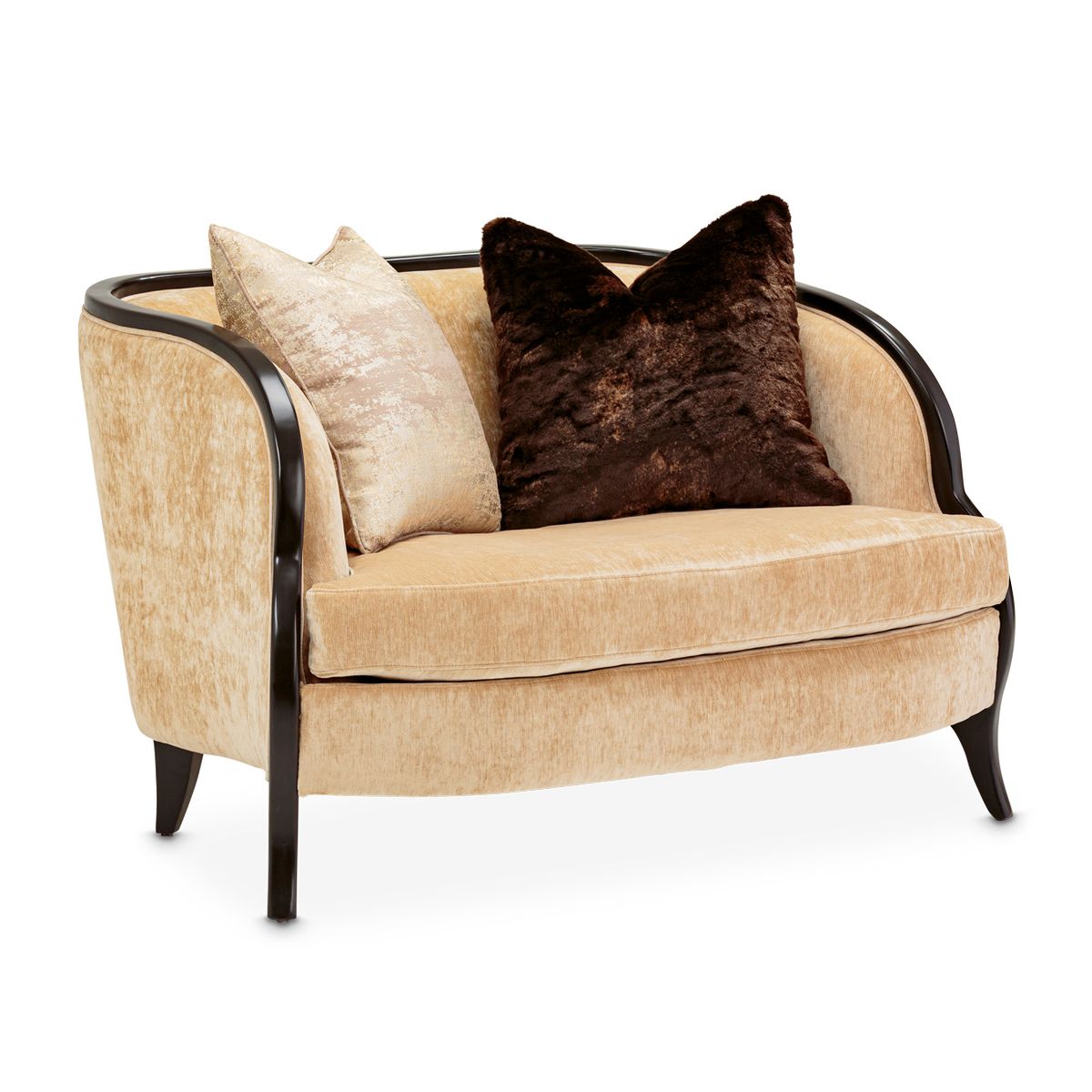 AICO Malibu Crest Chair & A Half in Dark Espresso - Luxury Home Furniture (MI)