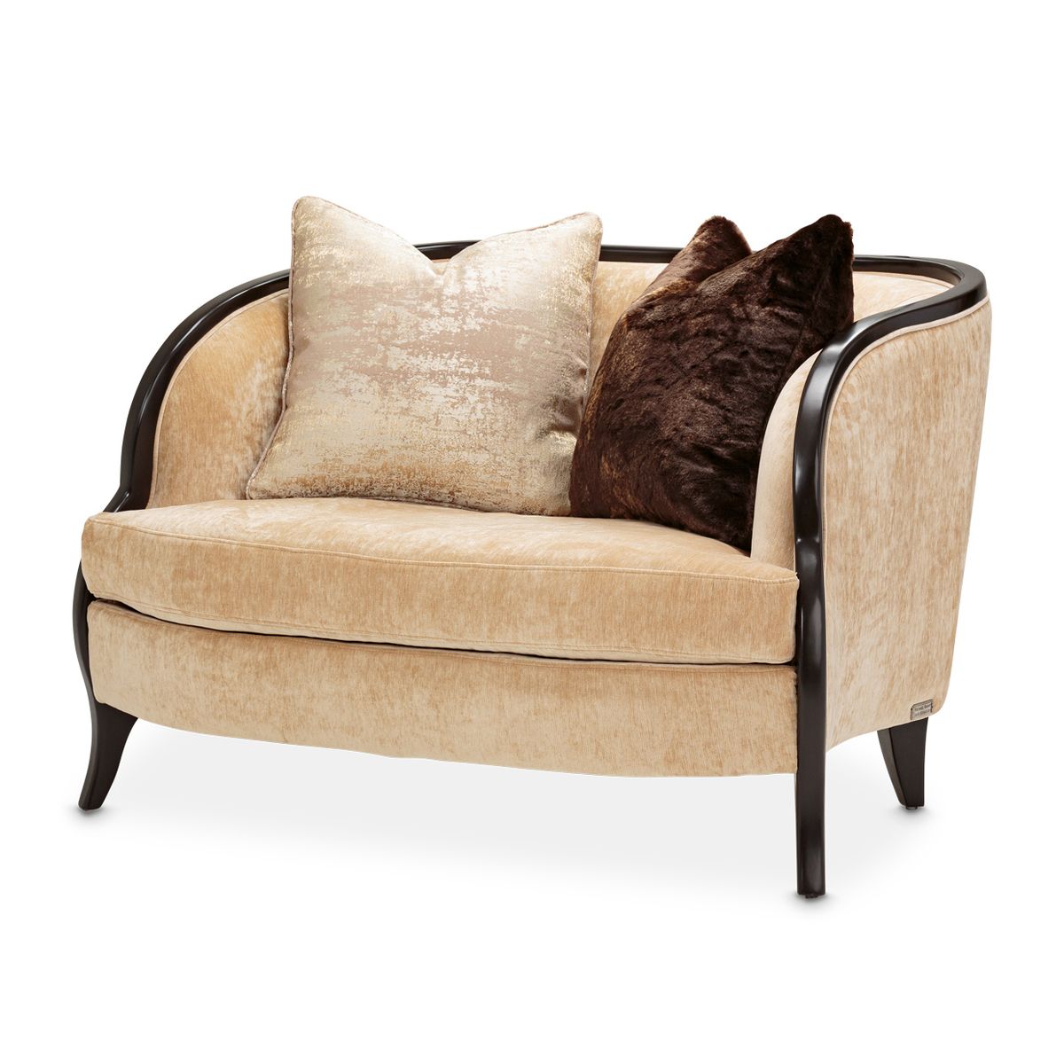 AICO Malibu Crest Chair & A Half in Dark Espresso - Luxury Home Furniture (MI)