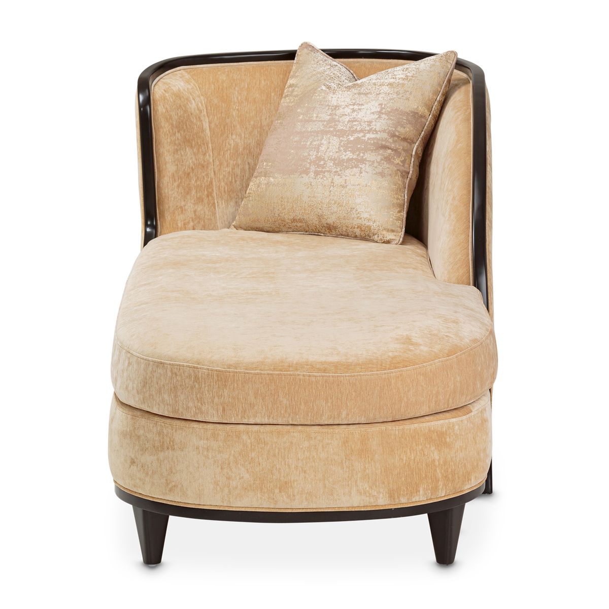 AICO Malibu Crest Chaise in Dark Espresso - Luxury Home Furniture (MI)