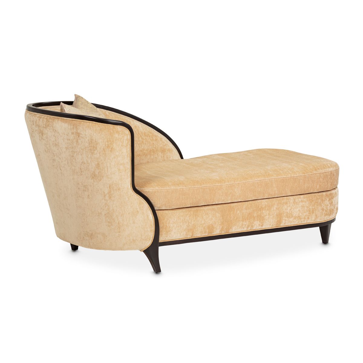 AICO Malibu Crest Chaise in Dark Espresso - Luxury Home Furniture (MI)
