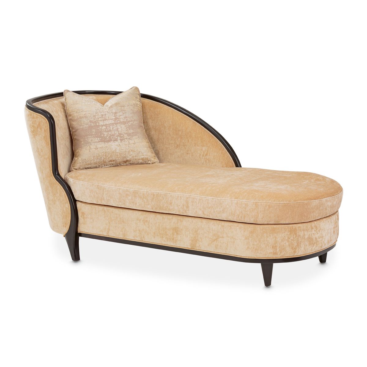 AICO Malibu Crest Chaise in Dark Espresso - Luxury Home Furniture (MI)