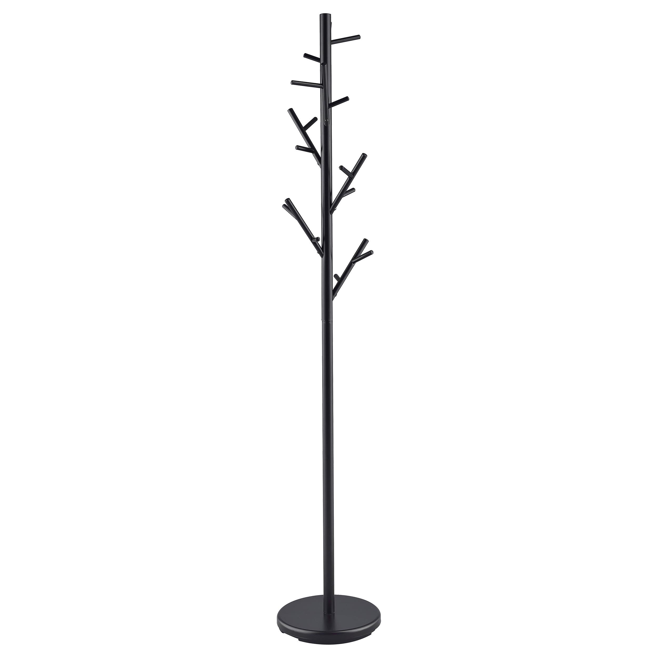 Clover 18-Hook Coat Rack Black - Luxury Home Furniture (MI)