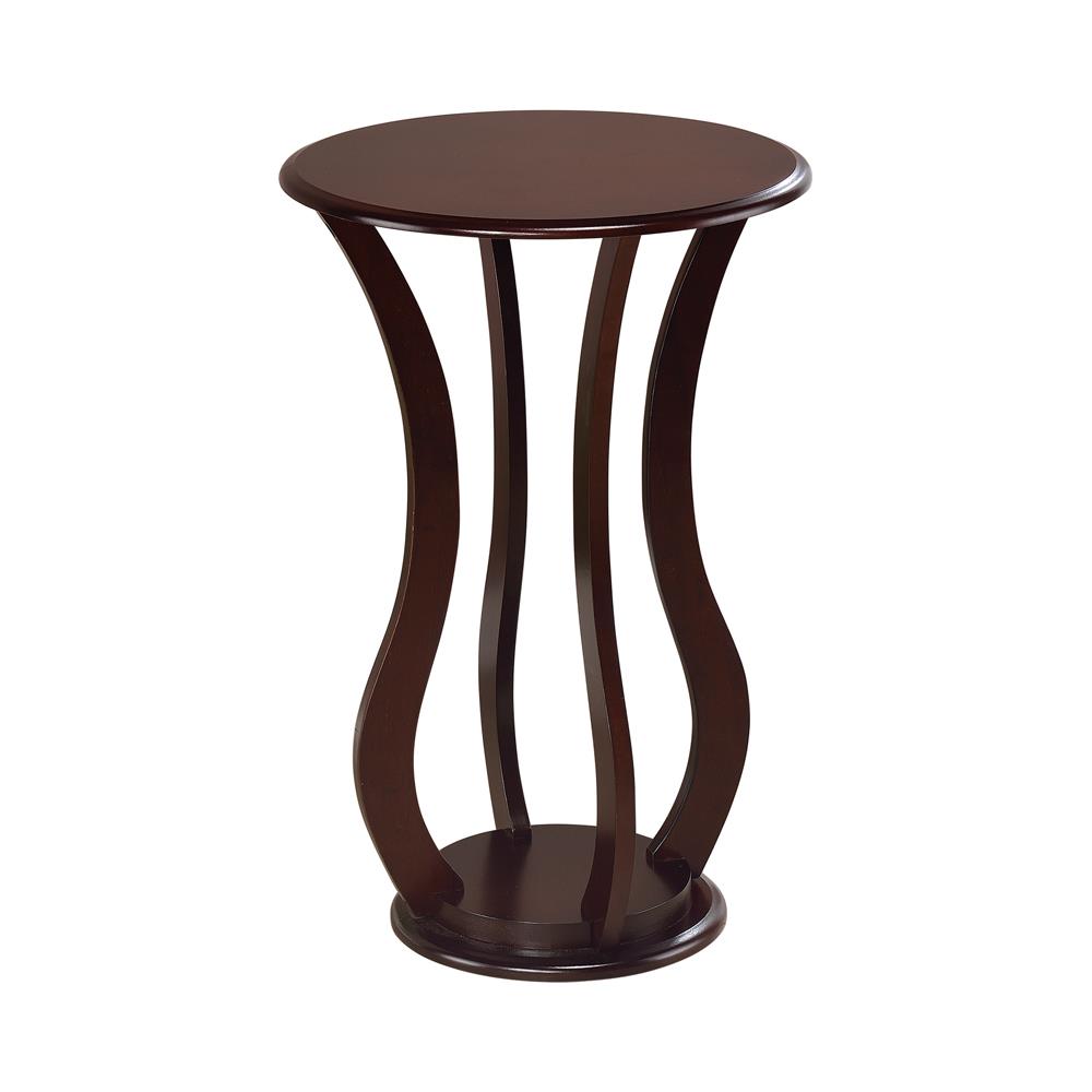 Elton Round Top Accent Table Cherry - Luxury Home Furniture (MI)