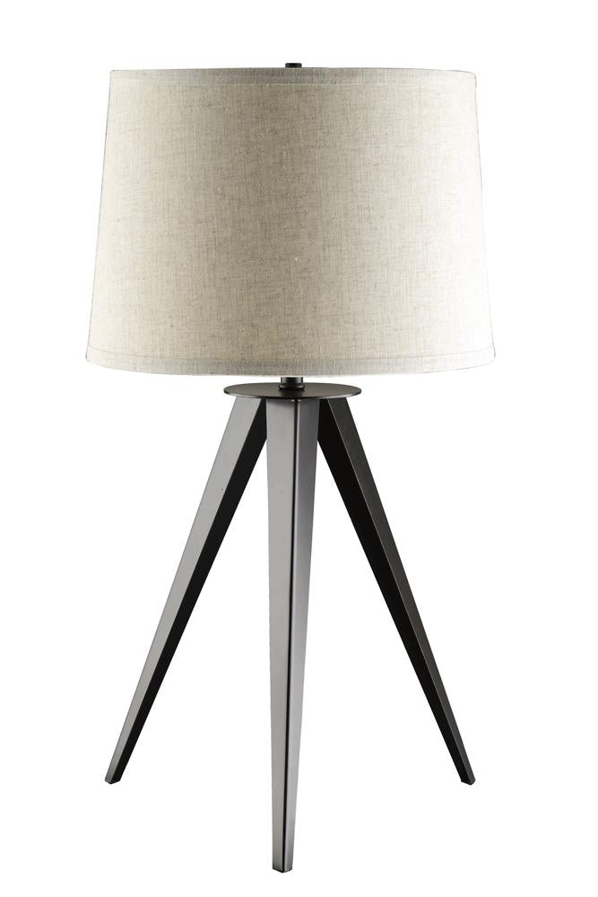 Sabat Tripod Base Table Lamp Black and Light Grey - Luxury Home Furniture (MI)
