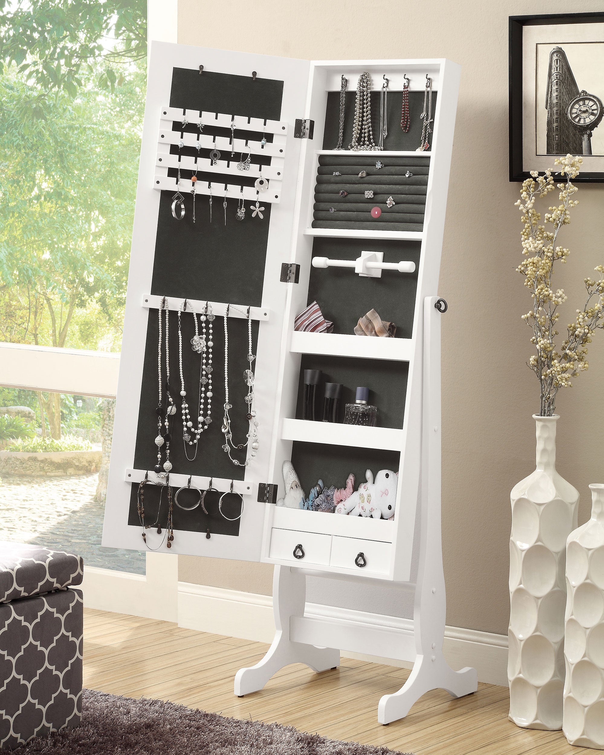 Batista Jewelry Cheval Mirror - Luxury Home Furniture (MI)