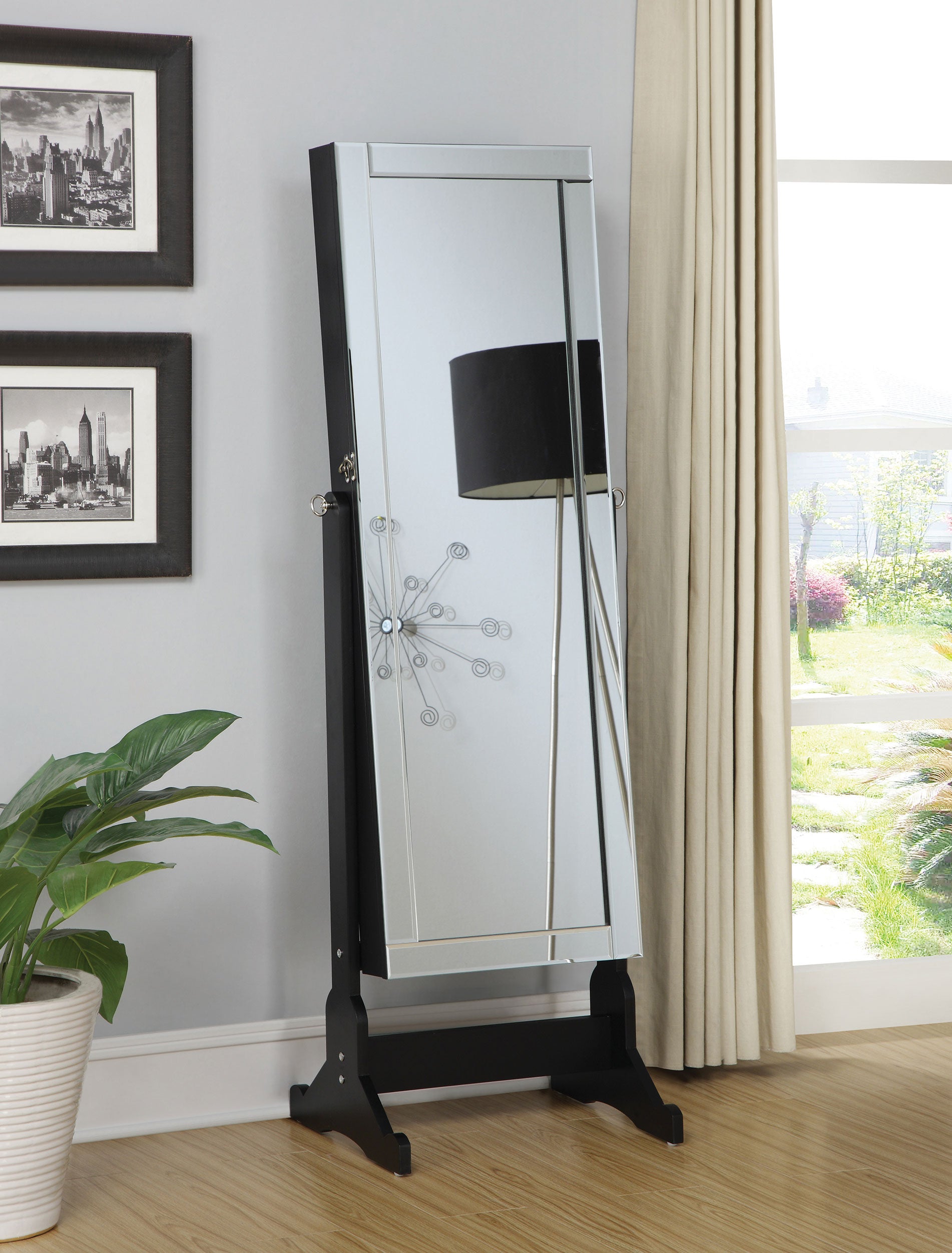 Cortez Jewelry Cheval Mirror - Luxury Home Furniture (MI)