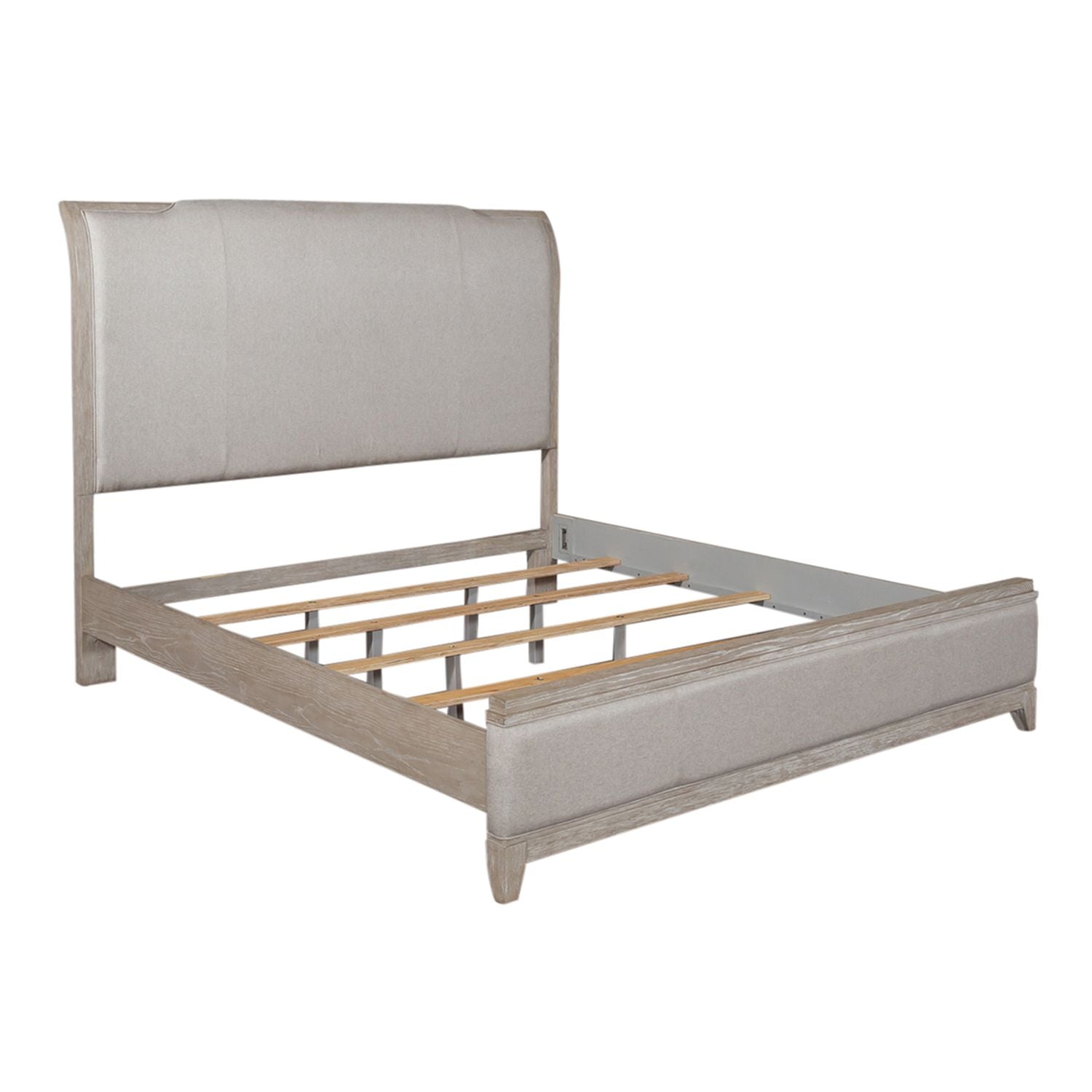Belmar King Uph Bed, Dresser & Mirror, Night Stand