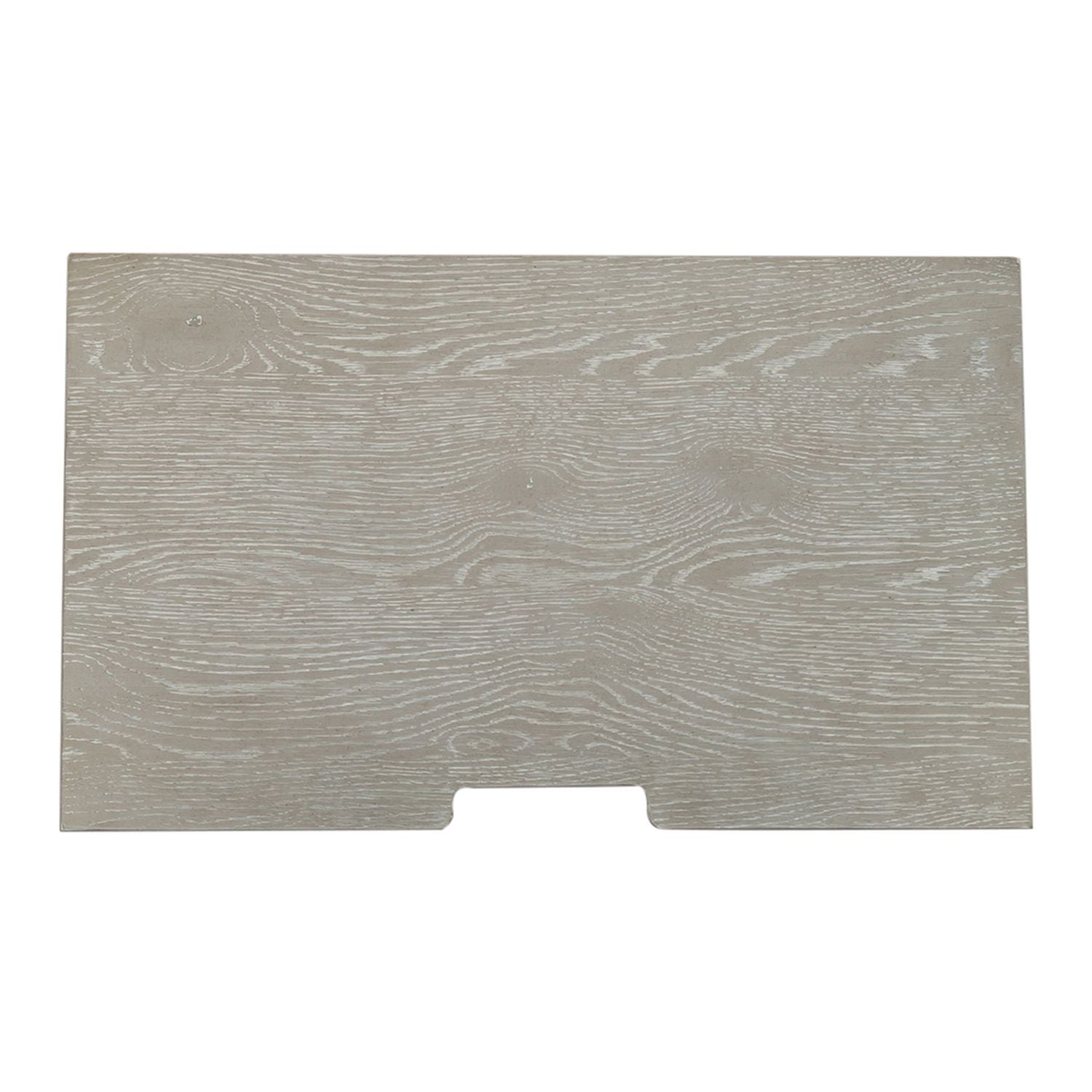 Belmar 3 Drawer Nightstand in Washed Taupe and Silver Champagne