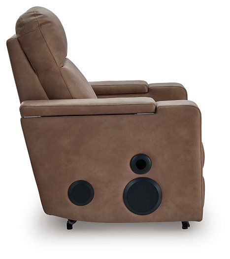 Lorrenton Power Glider Recliner with Audio System - Luxury Home Furniture (MI)
