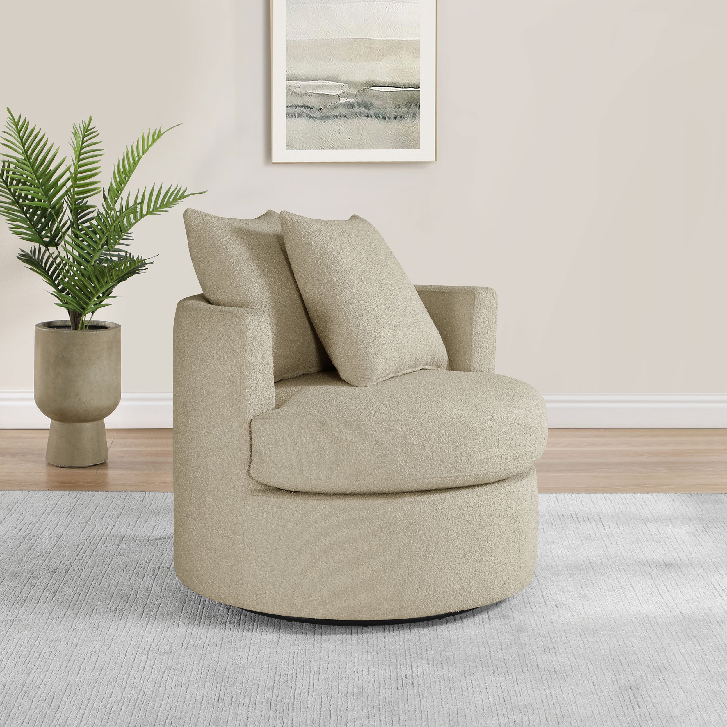 Debbie Swivel Accent Chair - Luxury Home Furniture (MI)