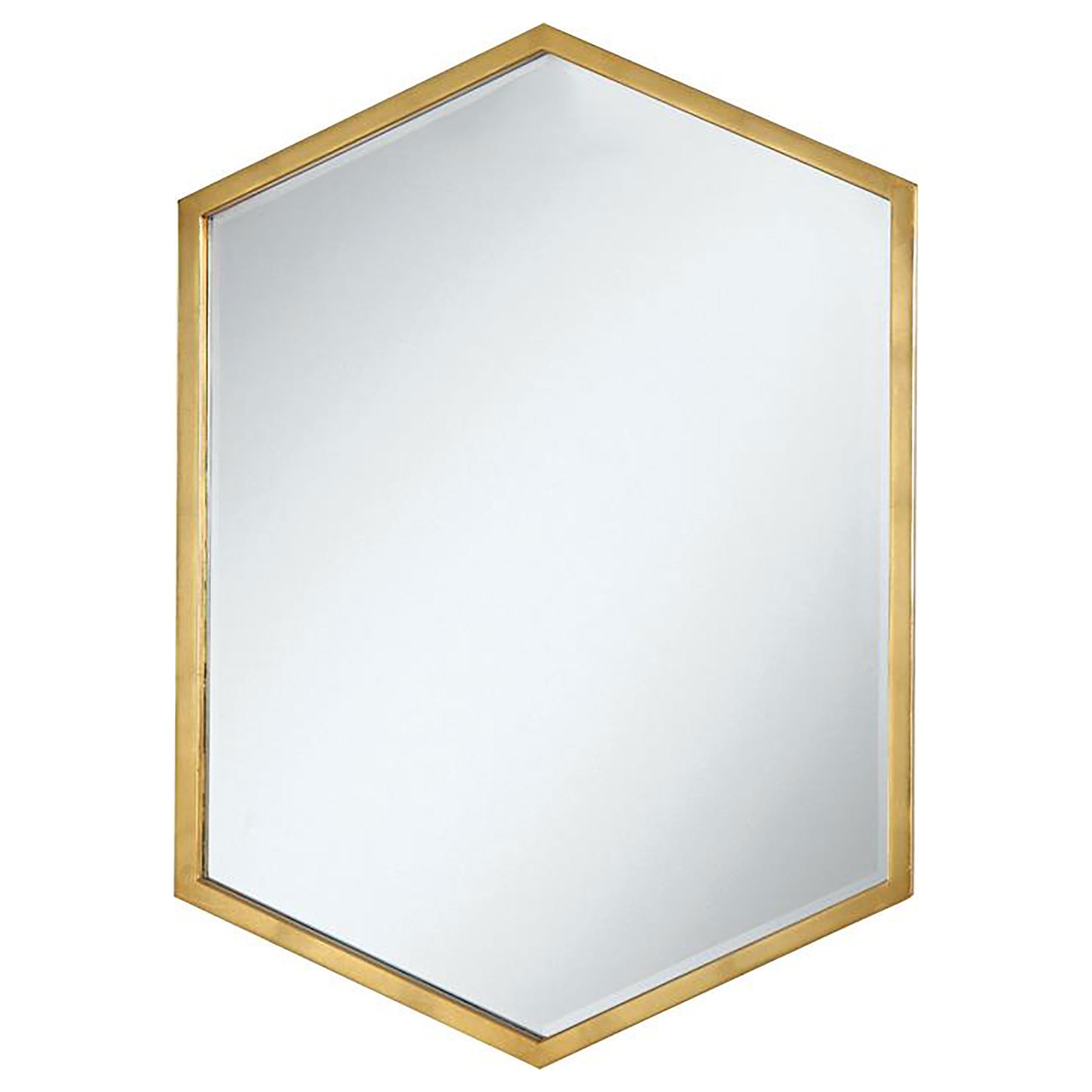 Bledel Hexagon Shaped Wall Mirror Gold - Luxury Home Furniture (MI)