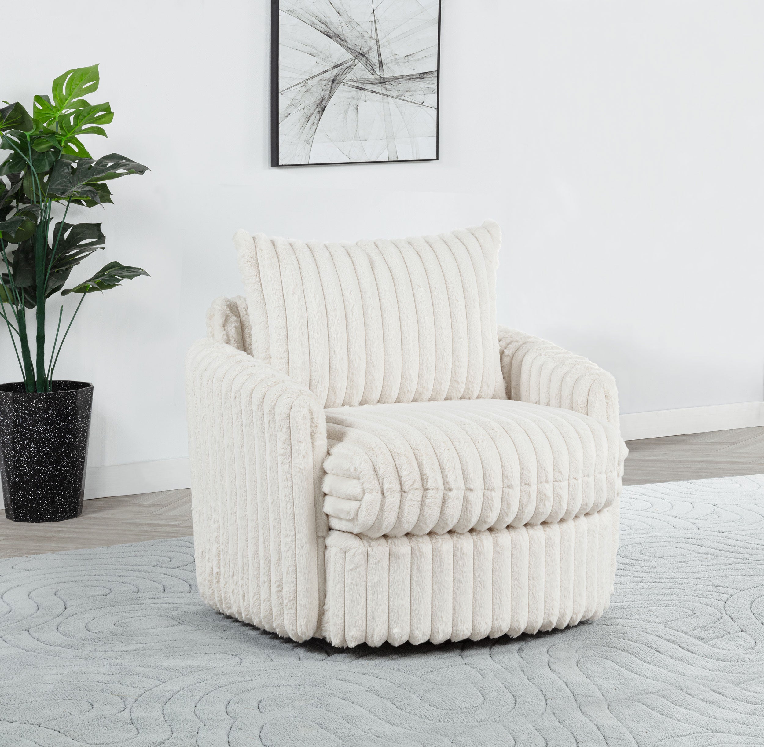 Sarco Swivel Accent Chair - Luxury Home Furniture (MI)