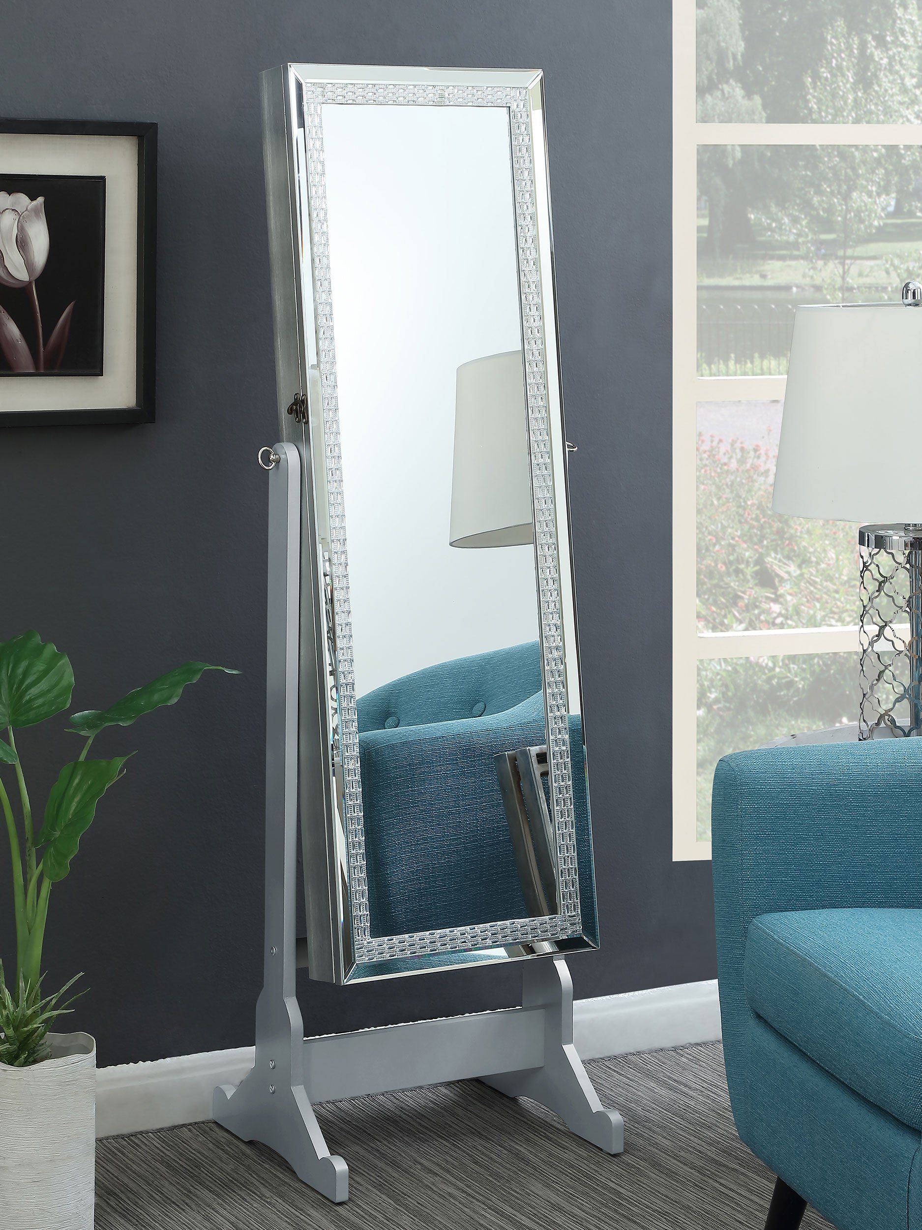 Elle Jewelry Cheval Mirror - Luxury Home Furniture (MI)