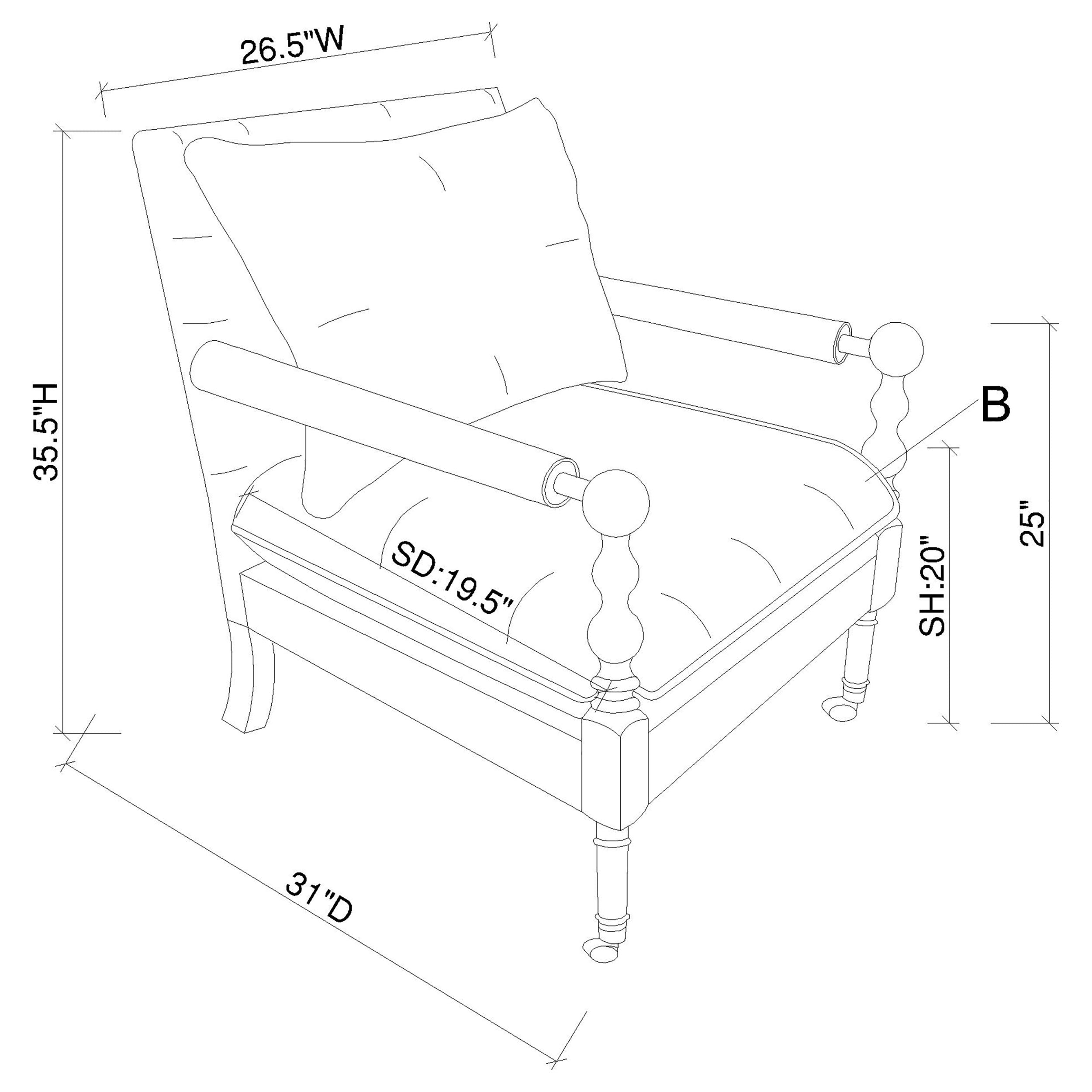 Dempsy Accent Chair - Luxury Home Furniture (MI)