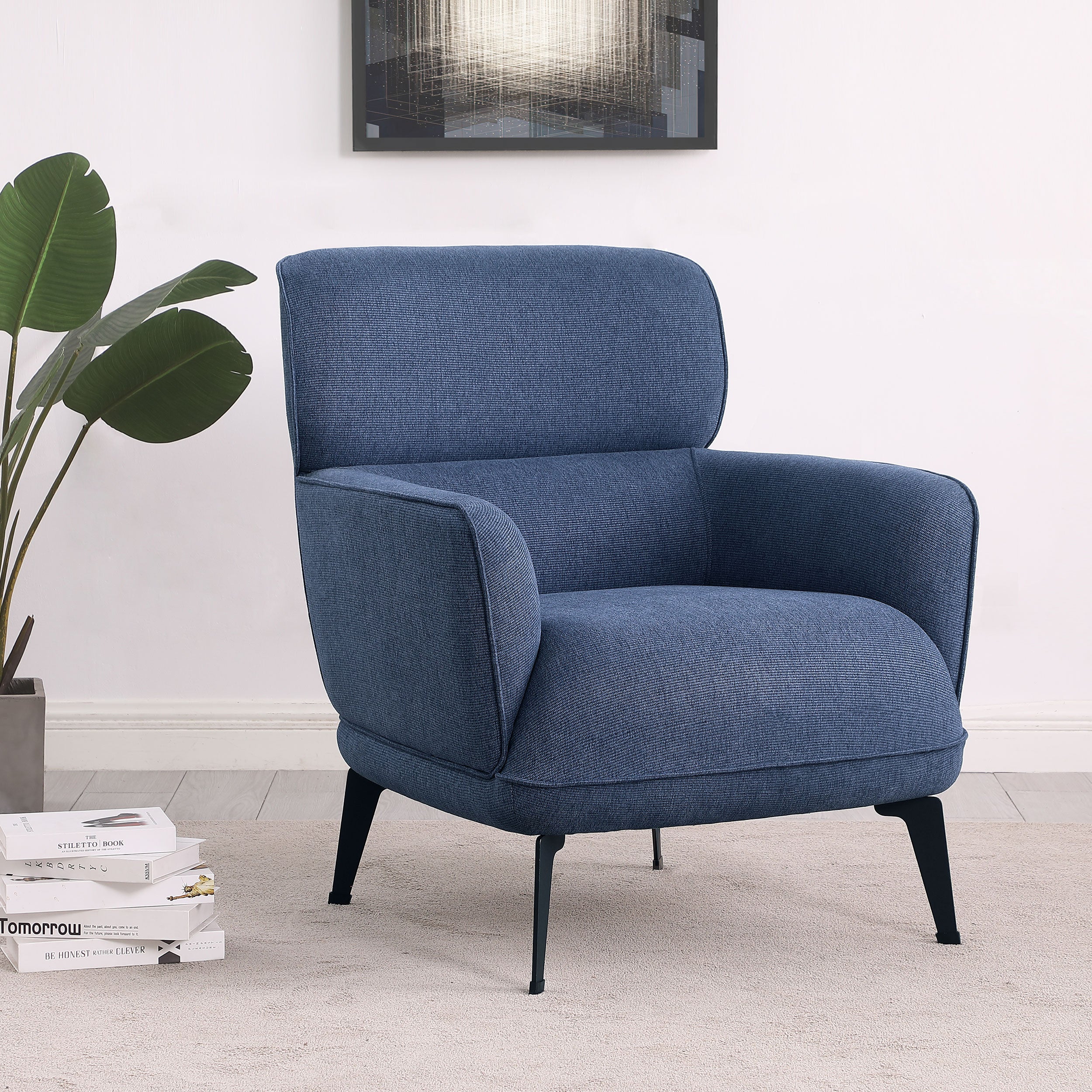 Andrea Heavy Duty High Back Accent Chair - Luxury Home Furniture (MI)