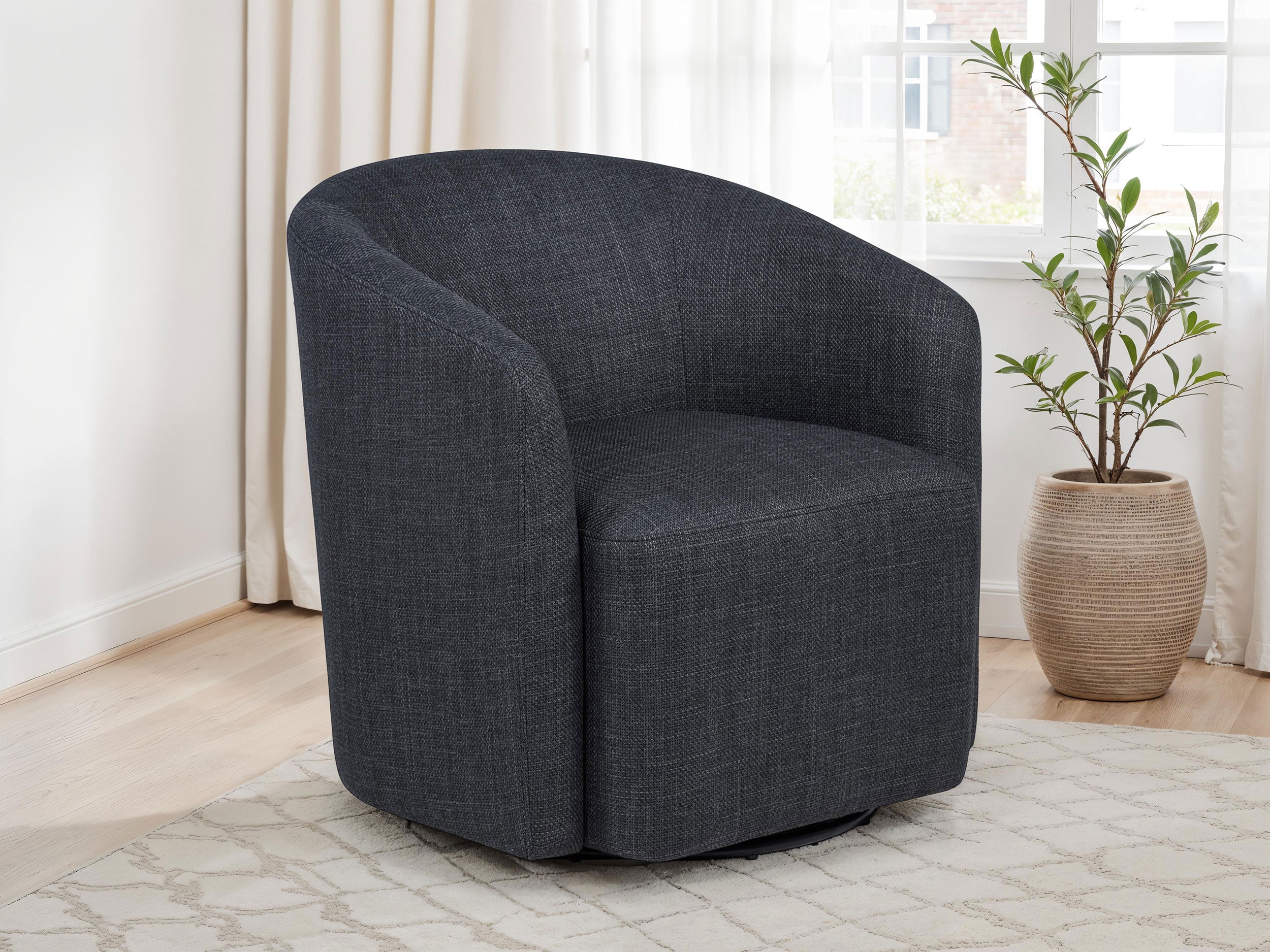 Mossbrook Swivel Accent Chair - Luxury Home Furniture (MI)
