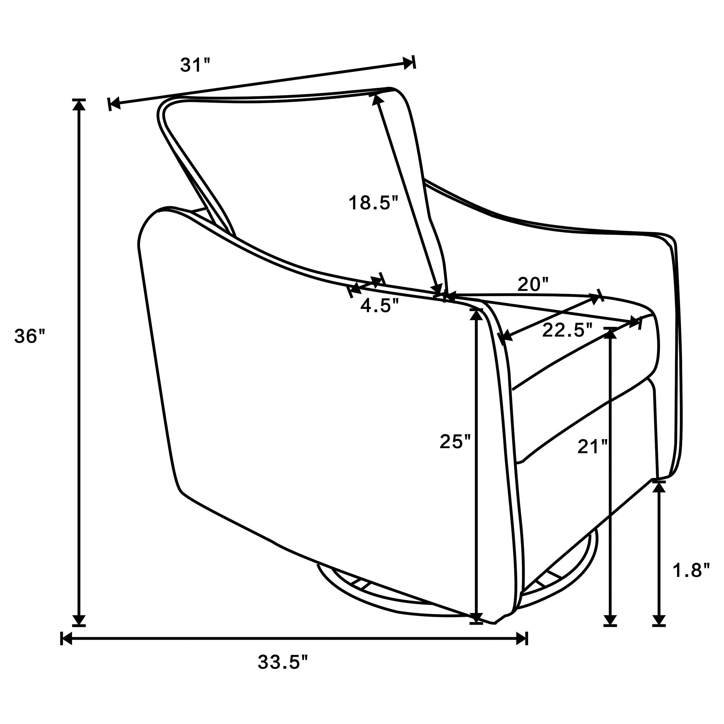 Madia Swivel Glider Chair - Luxury Home Furniture (MI)