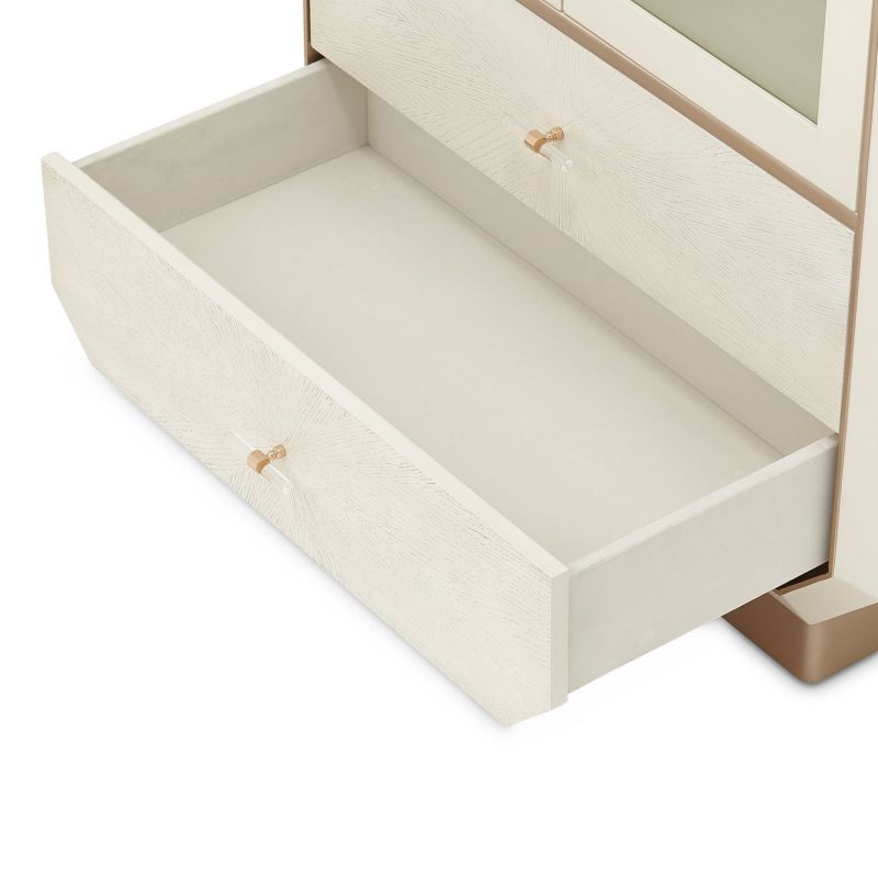 AICO La Rachelle Display Cabinet in Medium Champagne - Luxury Home Furniture (MI)