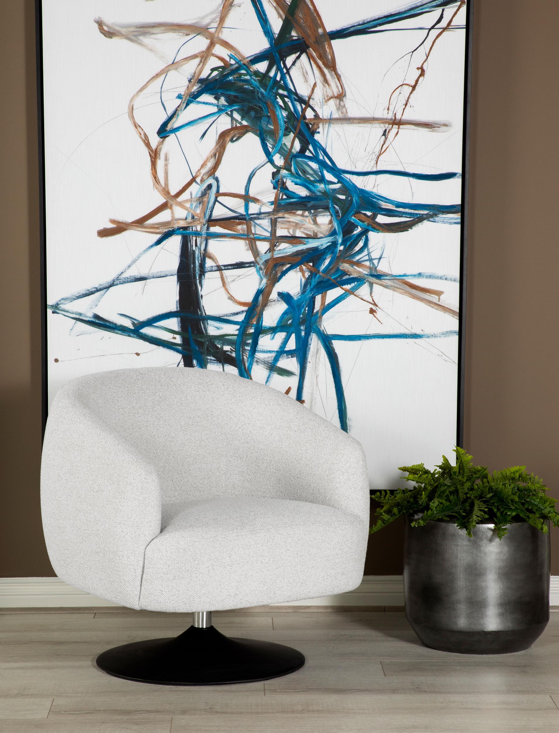 Dave Swivel Accent Chair - Luxury Home Furniture (MI)