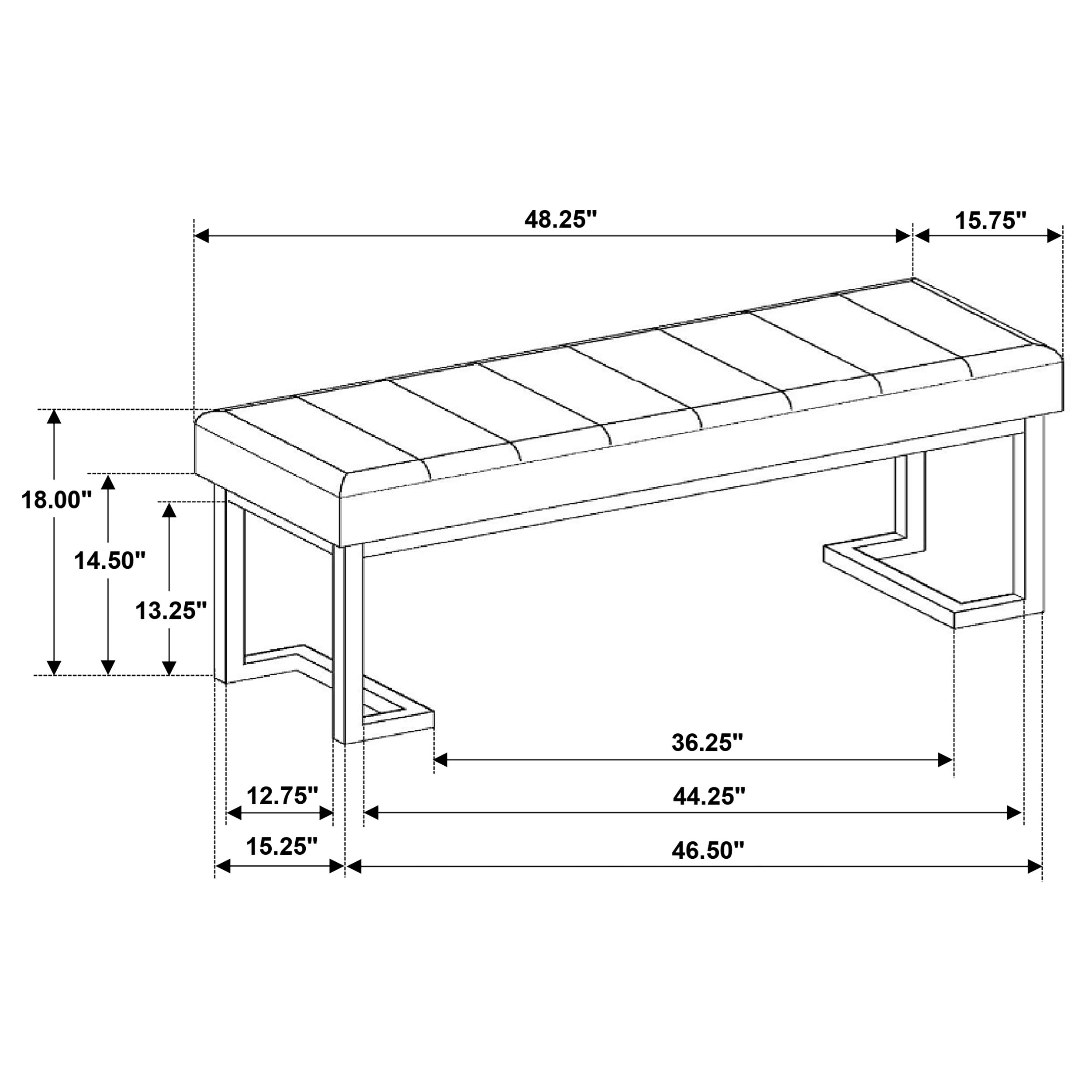Mesa Bench - Luxury Home Furniture (MI)