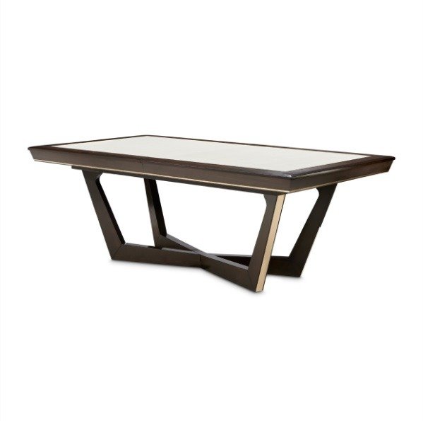 AICO Belmont Place Rectangular Dining Table in Espresso
