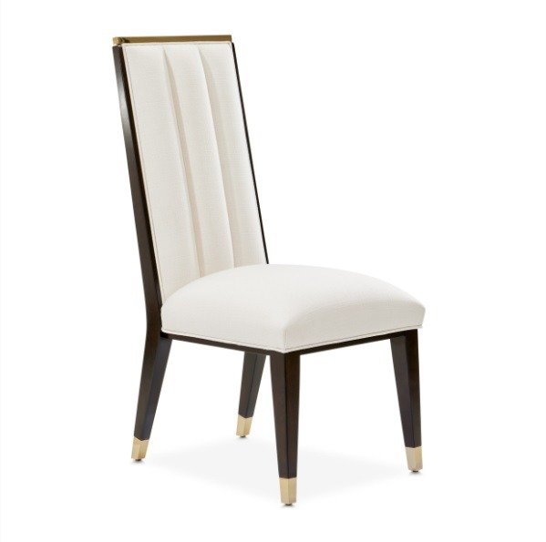 AICO Belmont Place Side Chair (Set of 2) in Espresso - Luxury Home Furniture (MI)