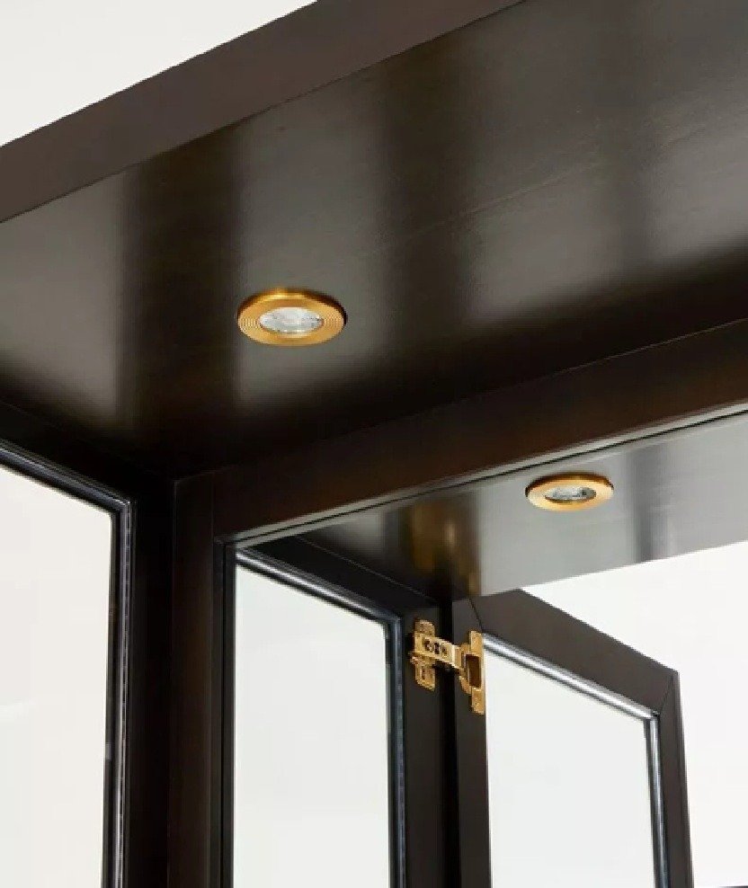 AICO Belmont Place Display Cabinet in Espresso - Luxury Home Furniture (MI)