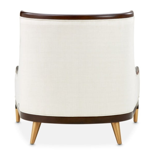 AICO Furniture Belmont Place Accent Chair in Espresso - Luxury Home Furniture (MI)