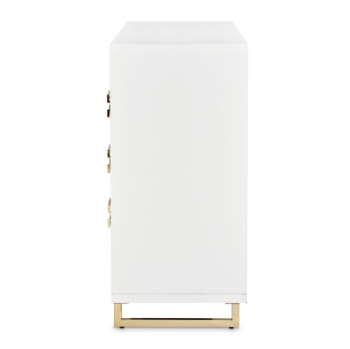 AICO Furniture Palm Gate Dresser in Cloud White - Luxury Home Furniture (MI)