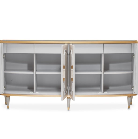 AICO Furniture St. Charles Sideboard in Dove Gray - Luxury Home Furniture (MI)