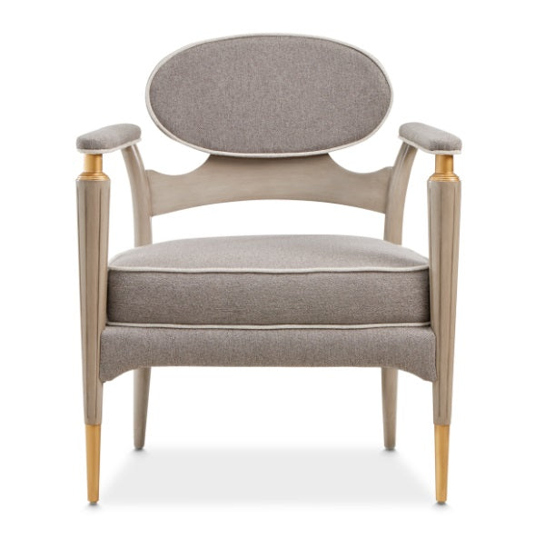 AICO Furniture St.Charles Accent Chair in Dove Gray - Luxury Home Furniture (MI)