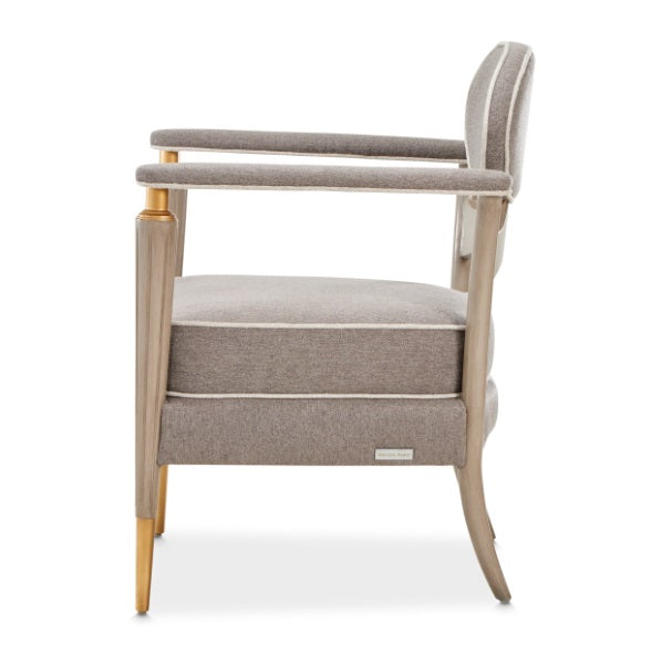 AICO Furniture St.Charles Accent Chair in Dove Gray - Luxury Home Furniture (MI)