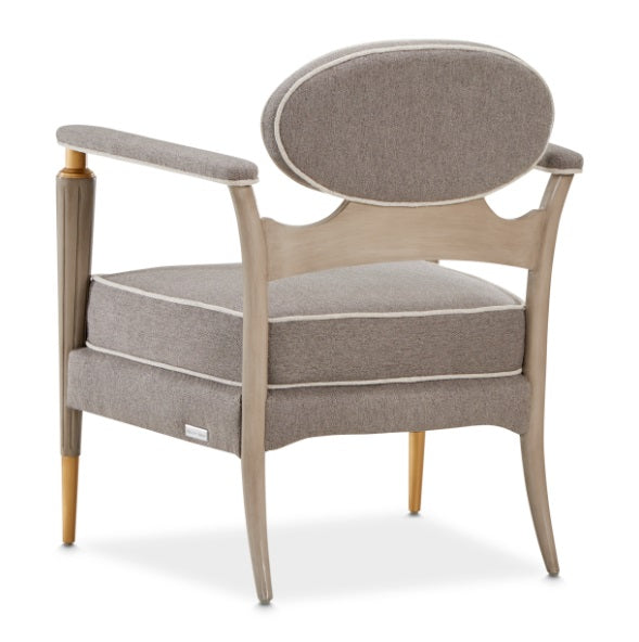 AICO Furniture St.Charles Accent Chair in Dove Gray - Luxury Home Furniture (MI)