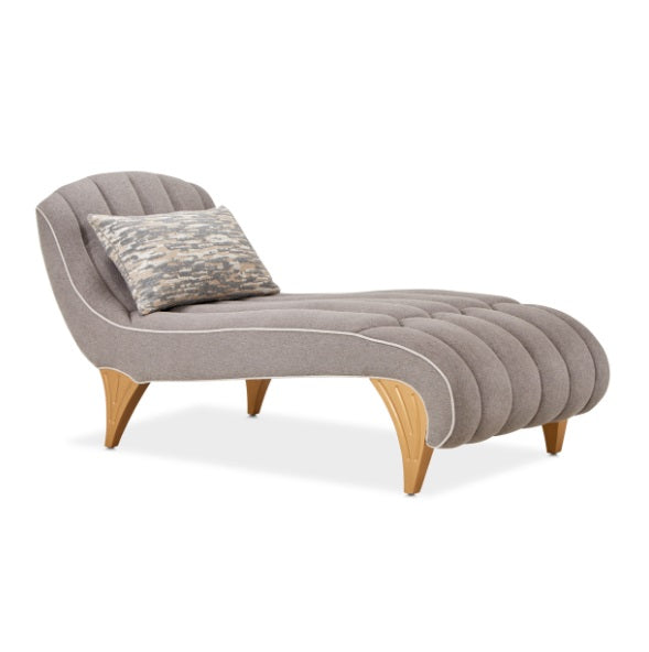 AICO Furniture St.Charles Chaise in Dove Gray - Luxury Home Furniture (MI)