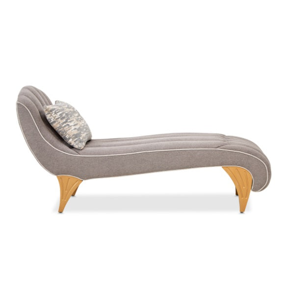 AICO Furniture St.Charles Chaise in Dove Gray - Luxury Home Furniture (MI)