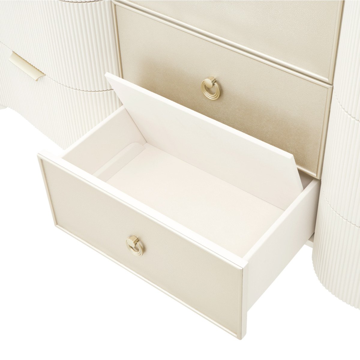 AICO Furniture La Marisia Dresser in Creamy Pearl - Luxury Home Furniture (MI)