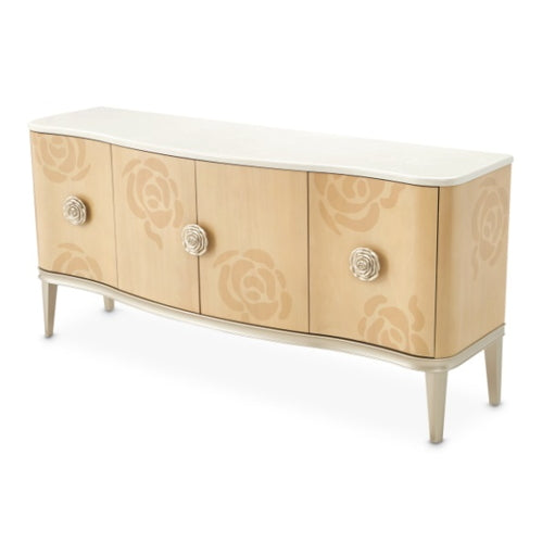 AICO Furniture Camellia Field Sideboard in Caramel - Luxury Home Furniture (MI)