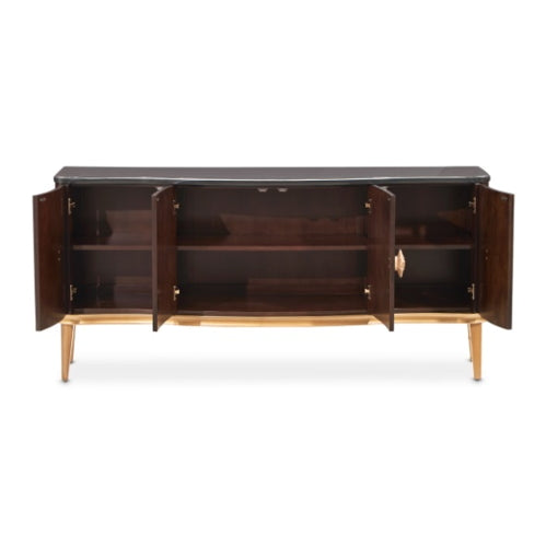AICO Furniture Camellia Field Sideboard in Warm Pecan - Luxury Home Furniture (MI)